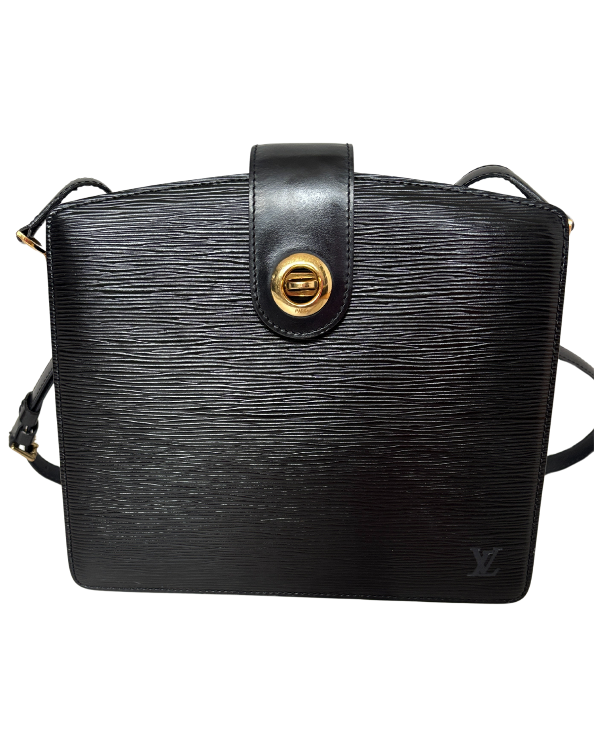 Louis Vuitton Black Epi Leather Capucine Bag