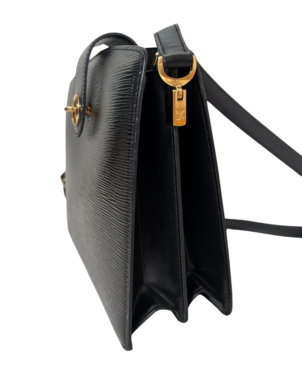 Louis Vuitton Black Epi Leather Capucine Bag