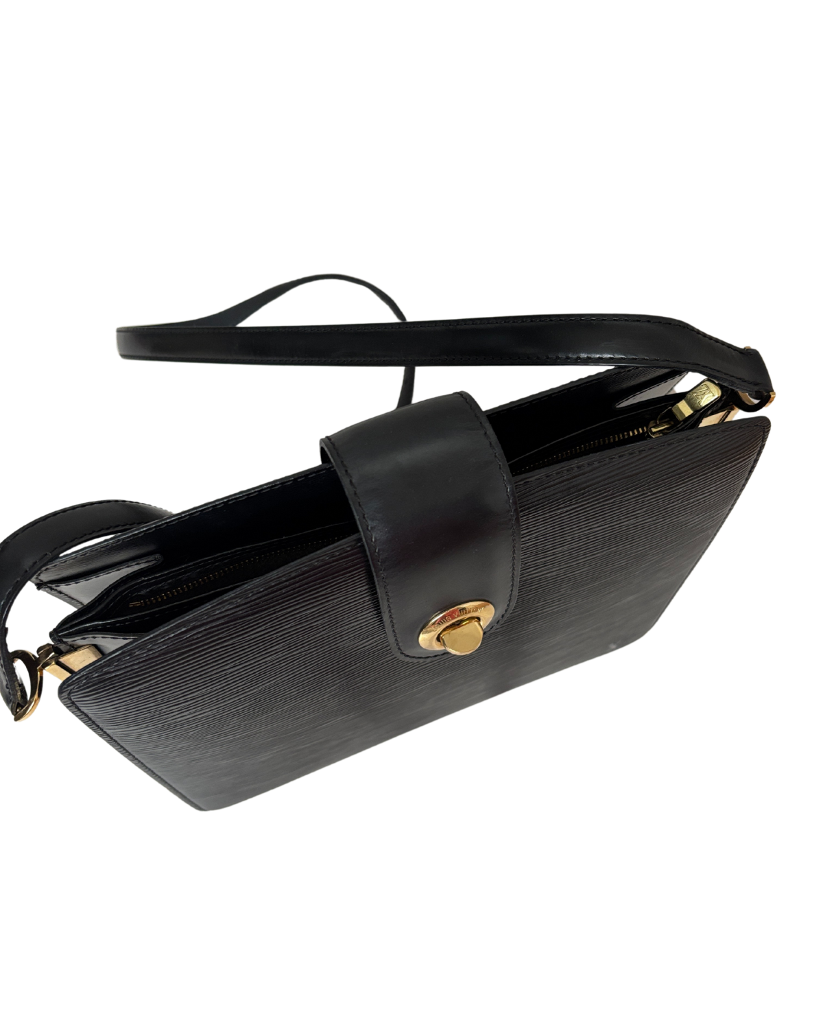 Louis Vuitton Black Epi Leather Capucine Bag