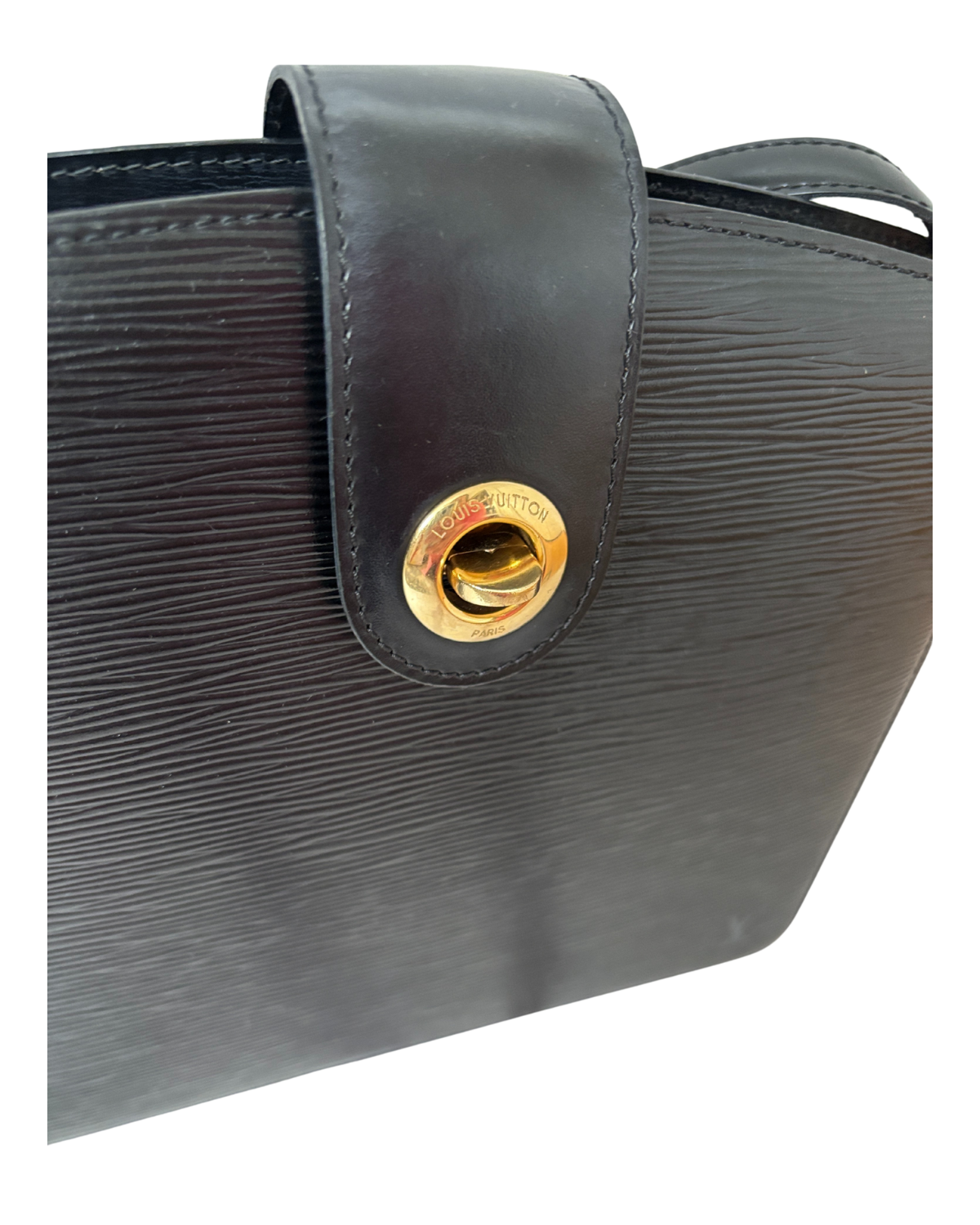 Louis Vuitton Black Epi Leather Capucine Bag