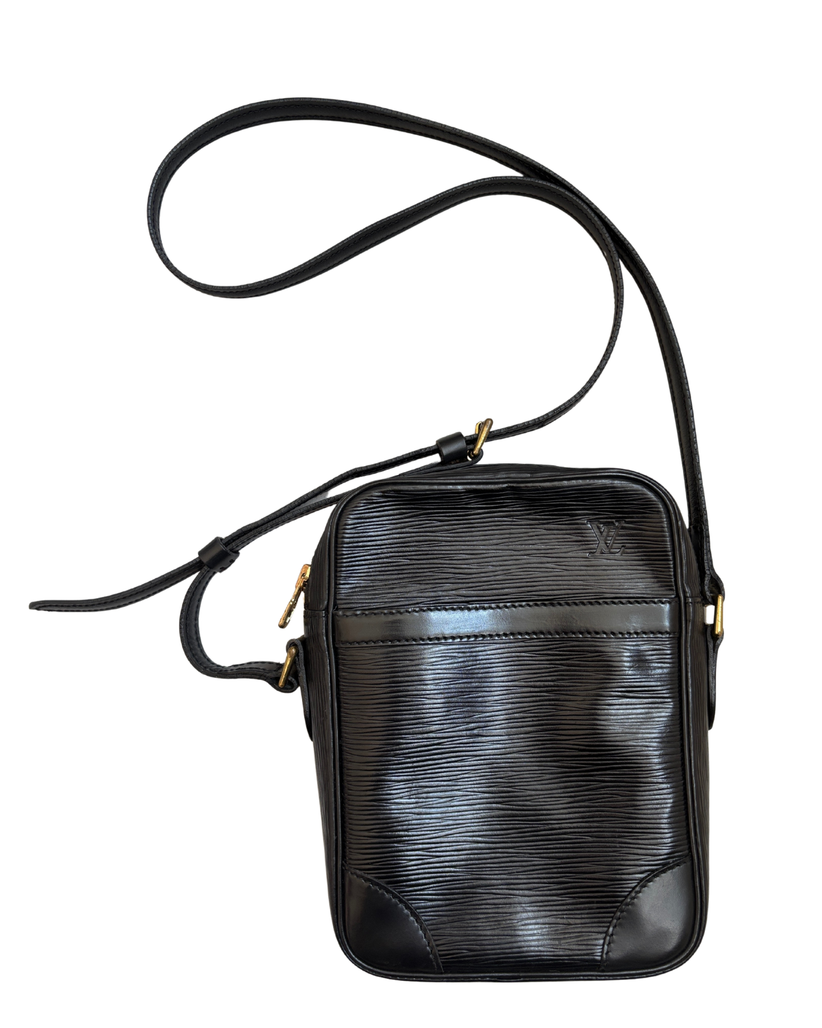 Louis Vuitton Black Epi Danube Crossbody (1989)