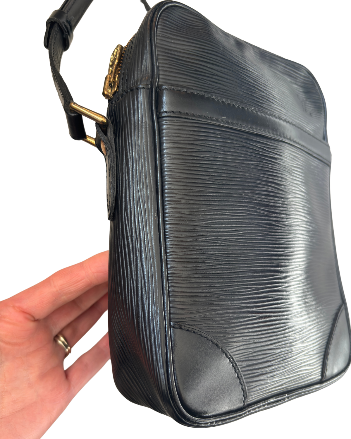 Louis Vuitton Black Epi Danube Crossbody 1988