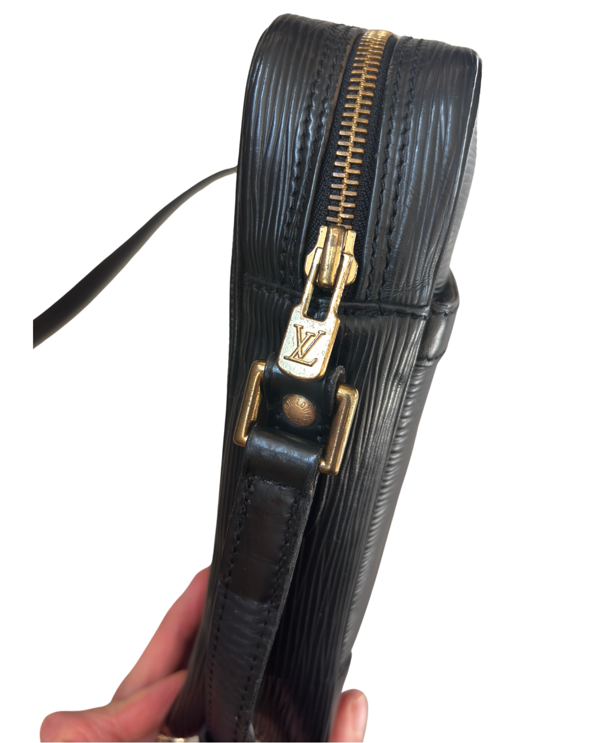 Louis Vuitton Black Epi Danube Crossbody 1988