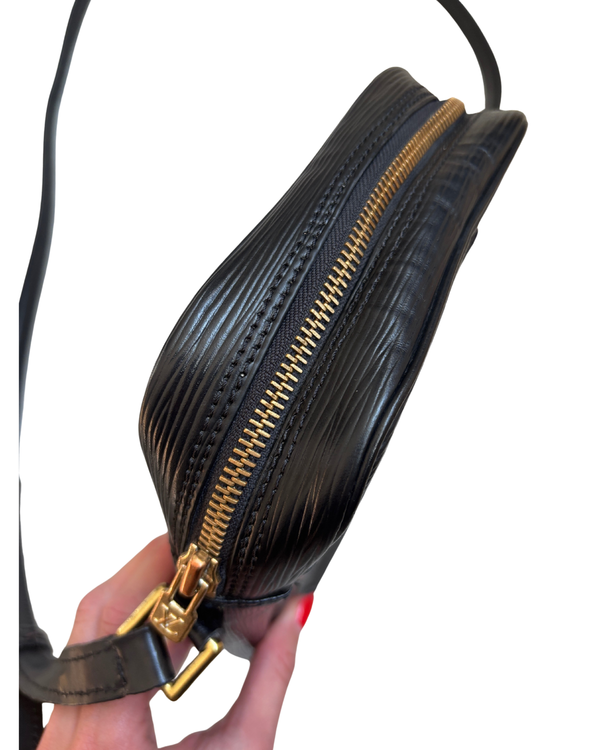 Louis Vuitton Black Epi Danube Crossbody (1989)