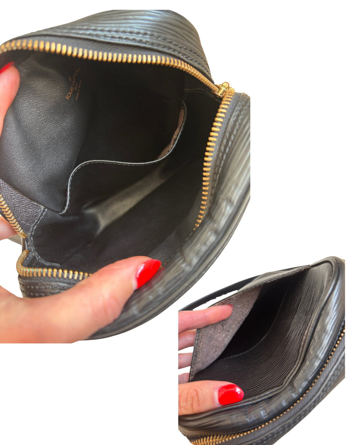 Louis Vuitton Black Epi Danube Crossbody (1989)