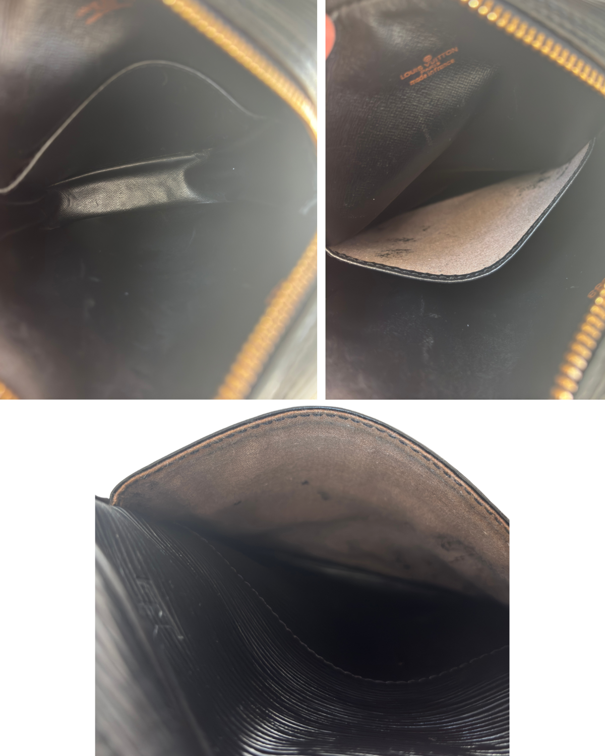 Louis Vuitton Black Epi Danube Crossbody 1988