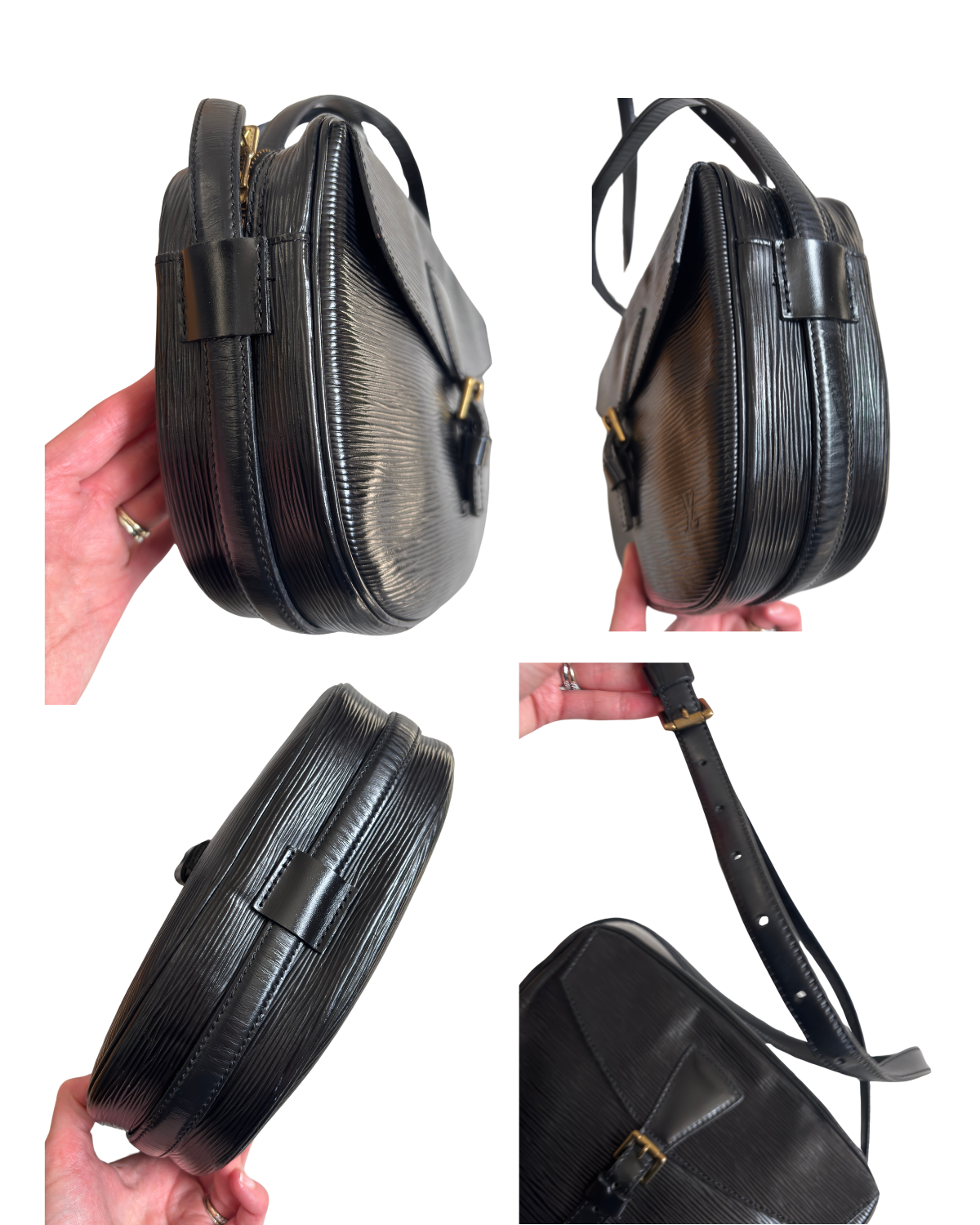 Louis Vuitton Black Epi Jeune Fille MM Crossbody