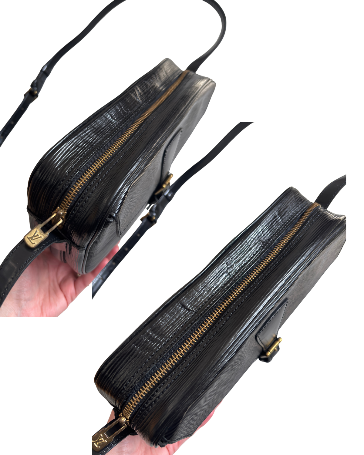 Louis Vuitton Black Epi Jeune Fille MM Crossbody