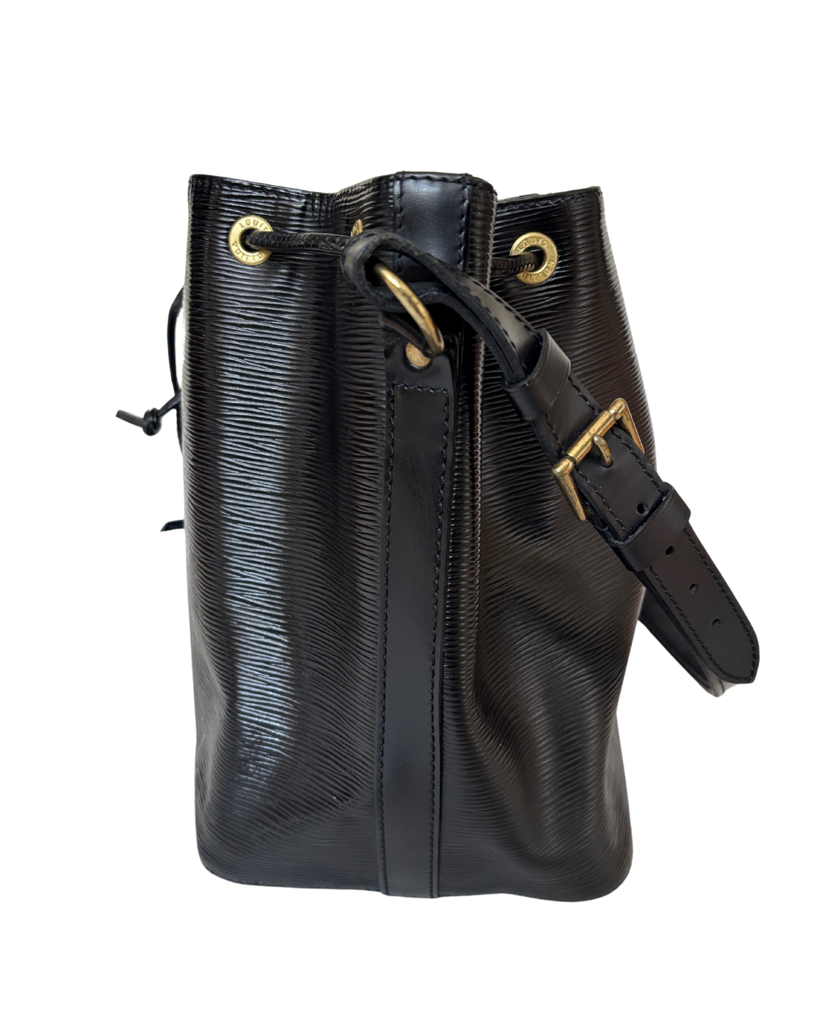 Vintage Louis Vuitton Black Epi Petite Noé Shoulder Bag (1995)