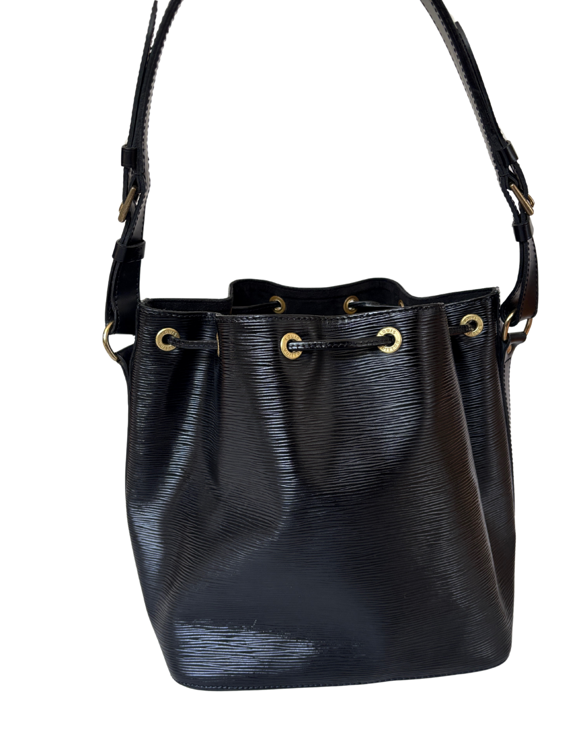 Vintage Louis Vuitton Black Epi Petite Noé Shoulder Bag (1995)