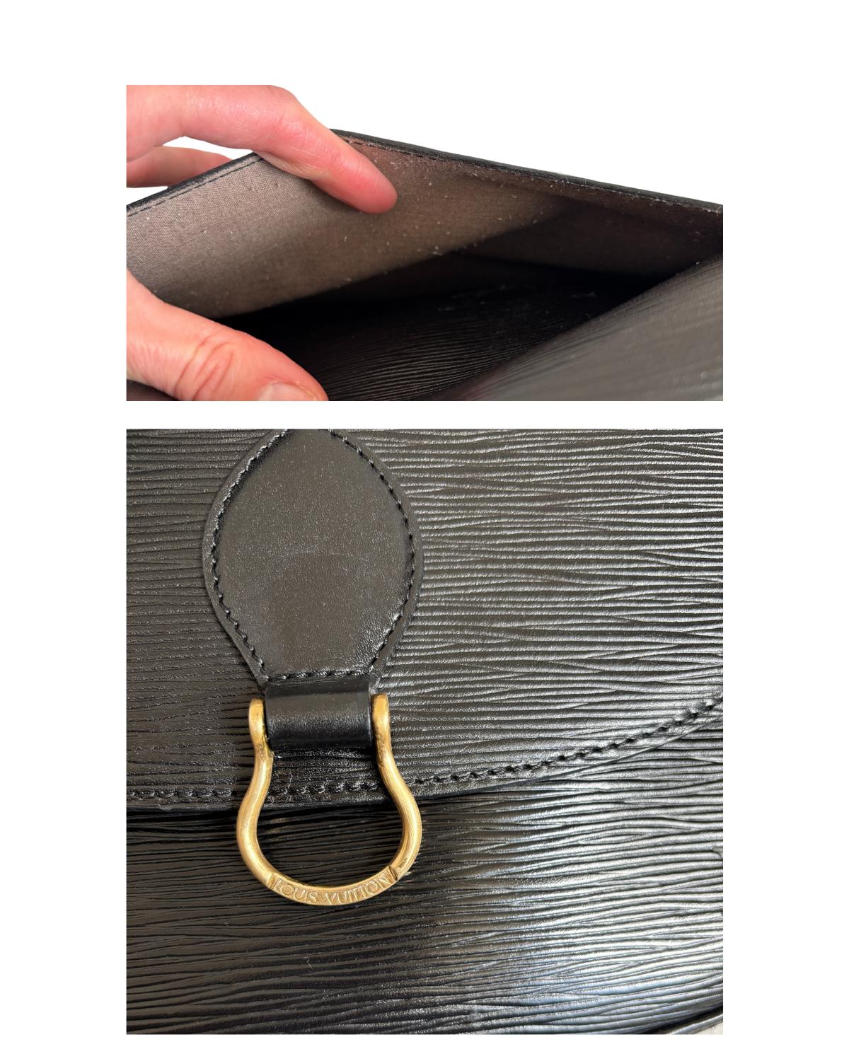 Louis Vuitton Black Epi St Cloud GM