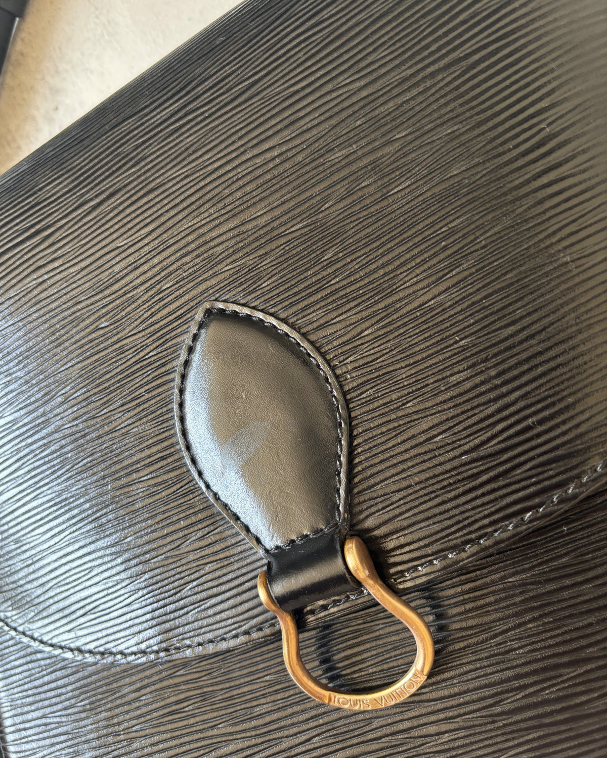 Louis Vuitton Black Épi Leather St. Cloud GM (1989)