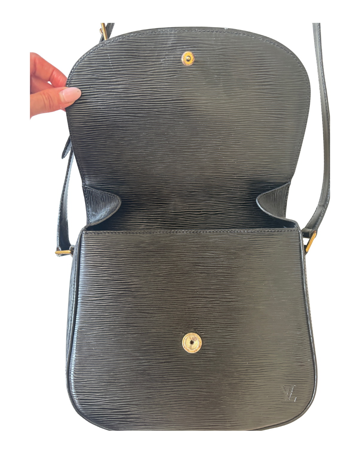 Louis Vuitton Black Épi Leather St. Cloud GM (1989)