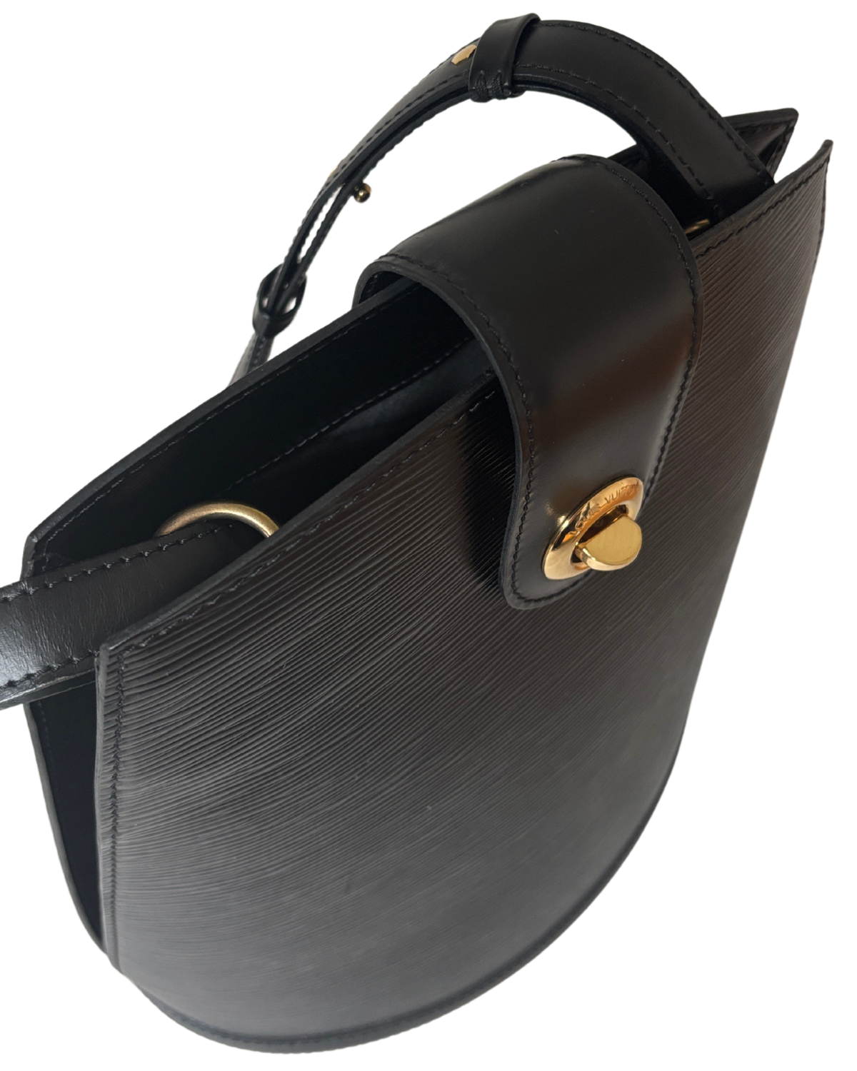 Louis Vuitton Black Epi Leather Cluny Shoulder Bag (1995)