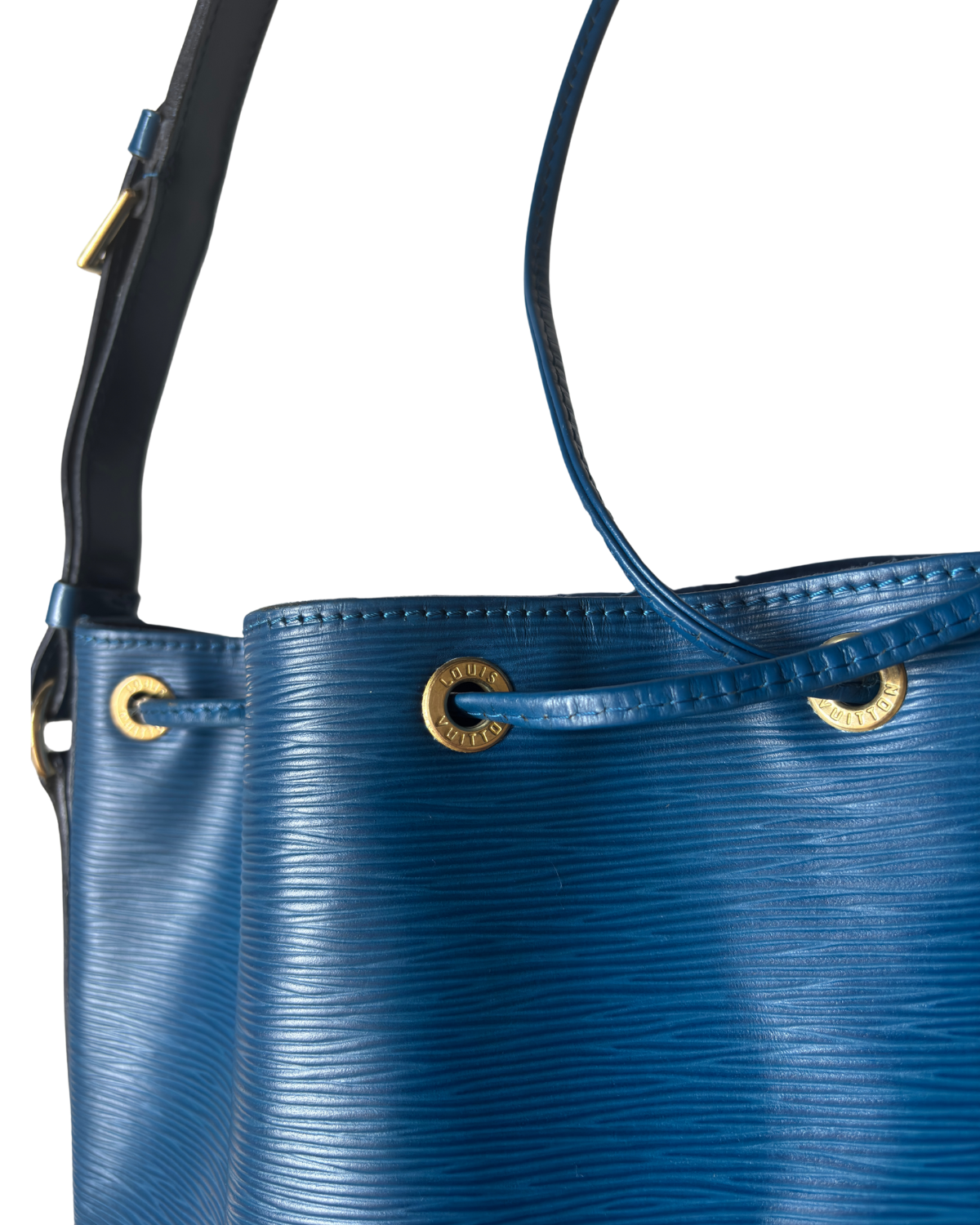Louis Vuitton Toledo Blue Epi Leather Noé Bucket Bag (1995)