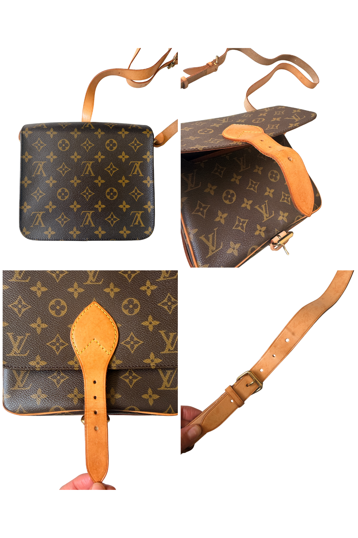 Louis Vuitton Cartouchière MM Monogram Crossbody (1996)