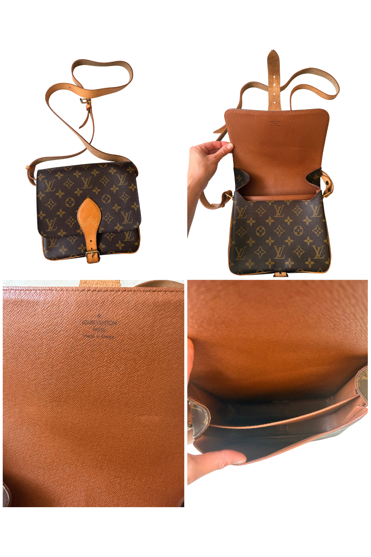 Louis Vuitton Cartouchière MM Monogram Crossbody (1996)