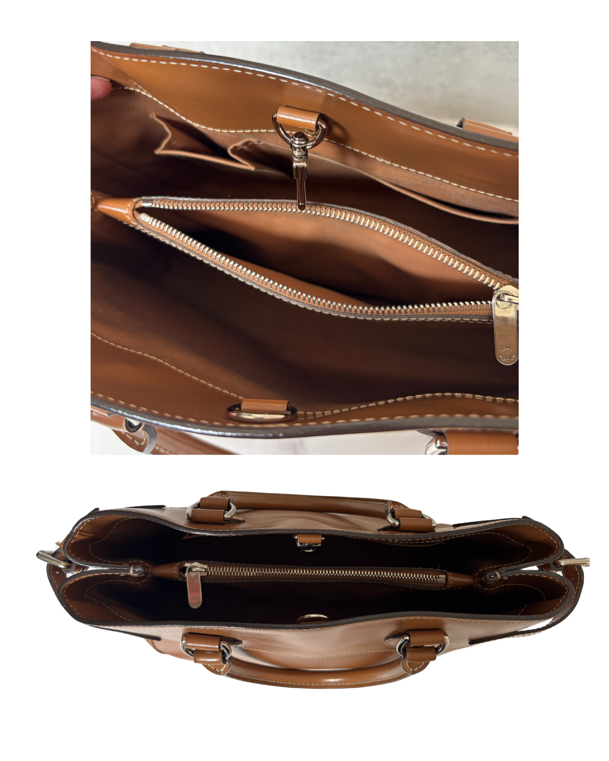 Louis Vuitton Cognac Epi Leather Passy PM Handbag