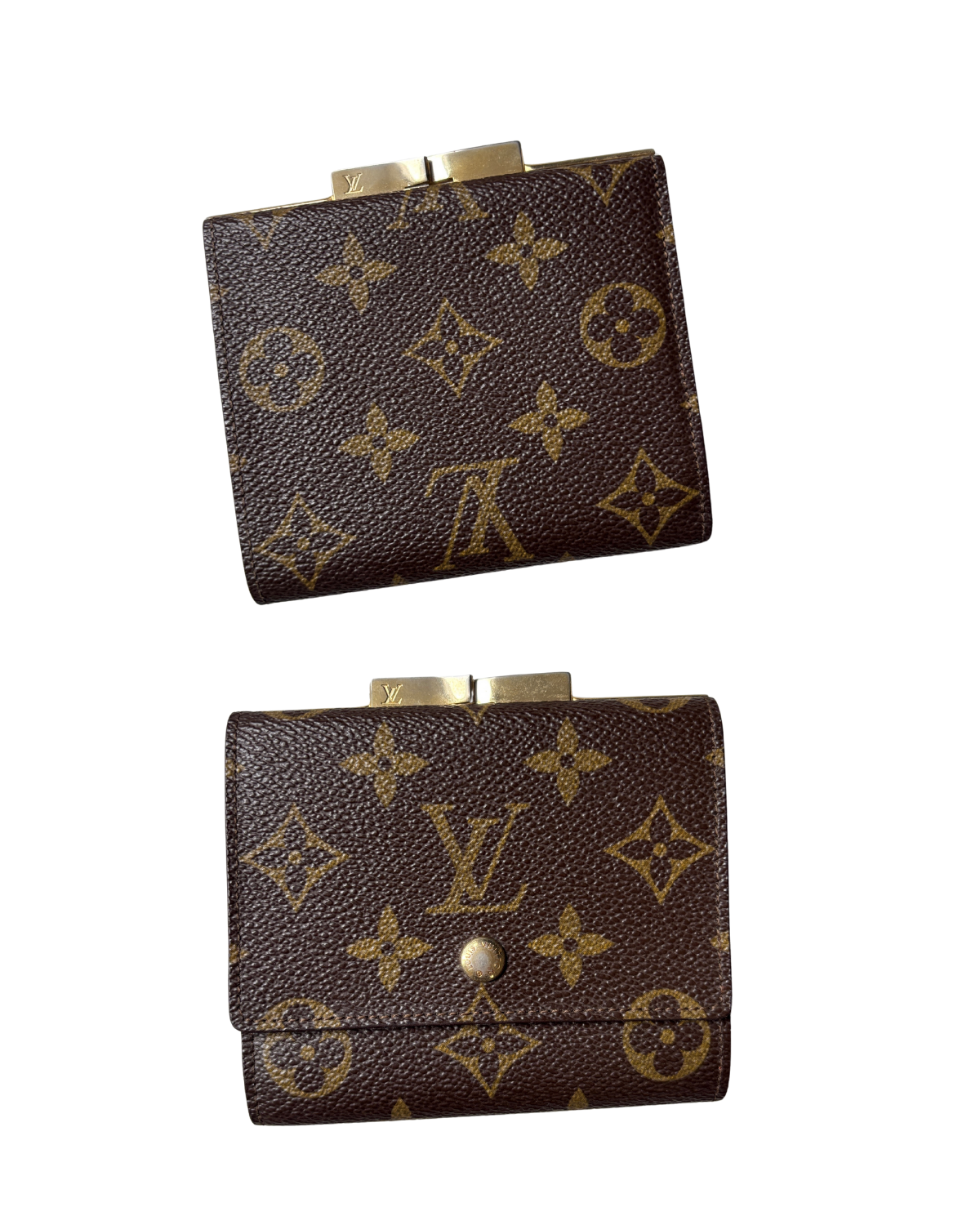 Louis Vuitton Monogram Kisslock Compact Wallet