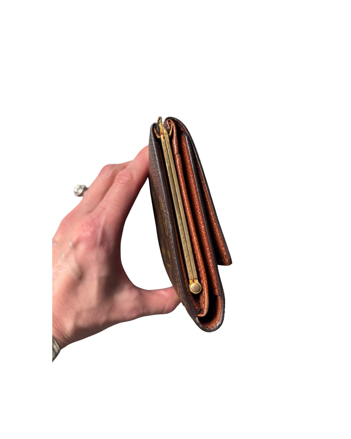 Louis Vuitton Monogram Kisslock Compact Wallet