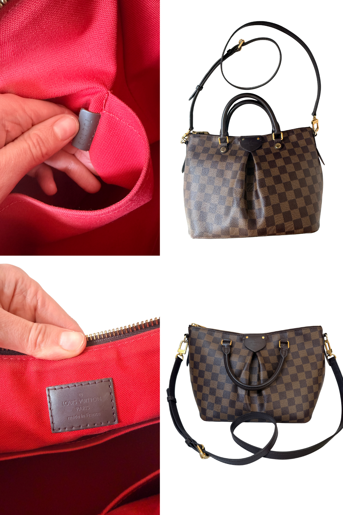 Louis Vuitton Siena PM Damier Ebene Shoulder Bag (2013)
