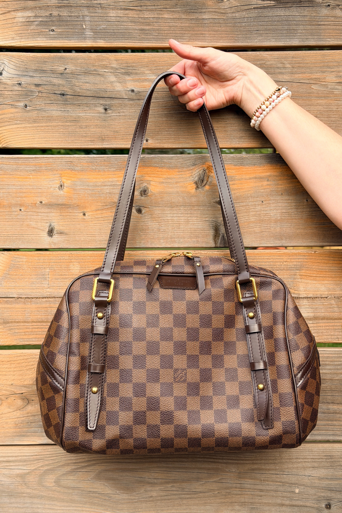 Louis Vuitton Rivington GM Damier Ebene Shoulder Bag (2010)