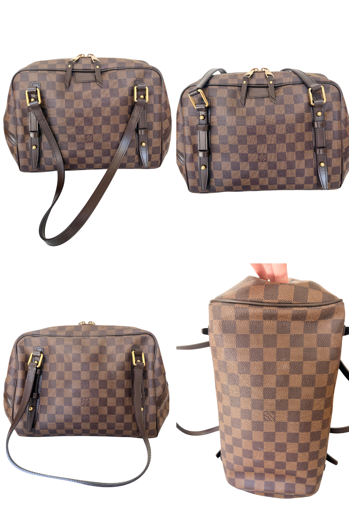 Louis Vuitton Rivington GM Damier Ebene Shoulder Bag (2010)