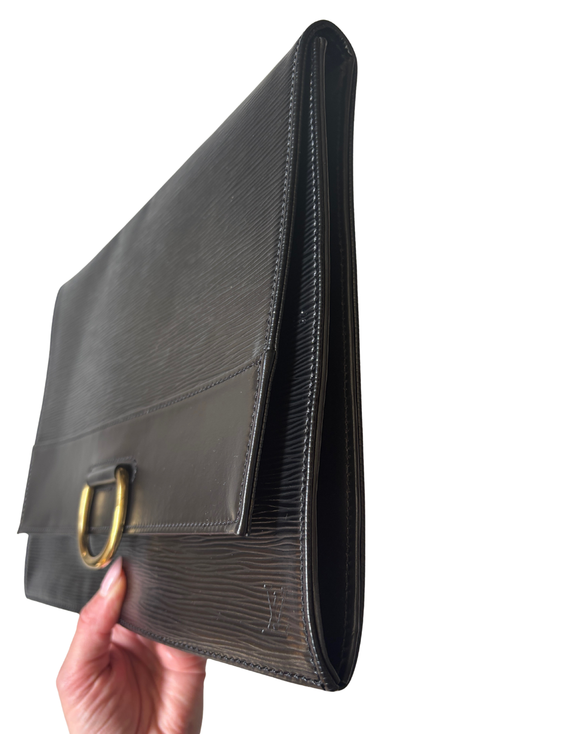 Louis Vuitton Black Epi Lena Clutch - FULL SET (1996)