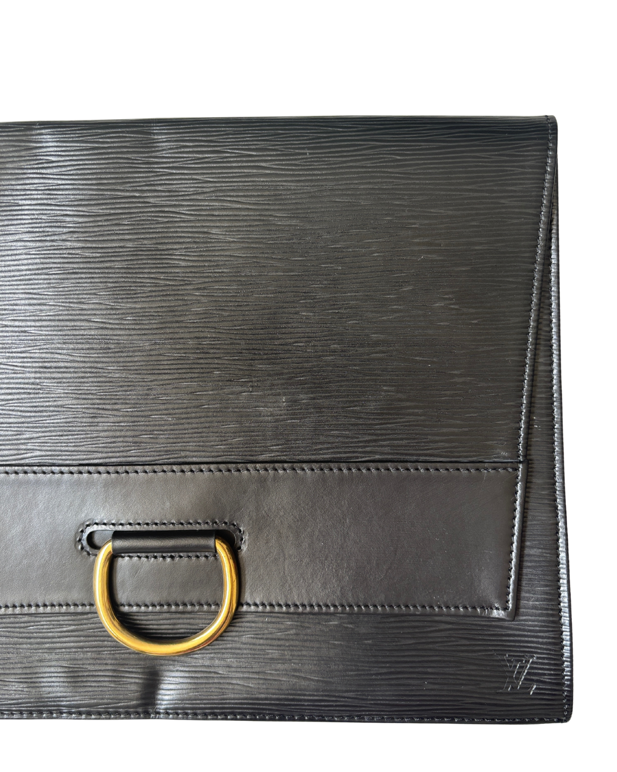Louis Vuitton Black Epi Lena Clutch - FULL SET (1996)