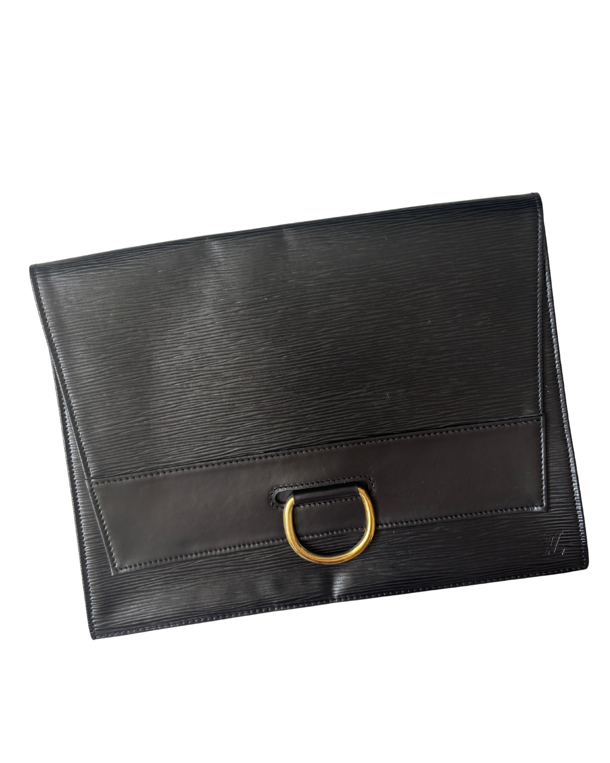 Louis Vuitton Black Epi Lena Clutch - FULL SET (1996)