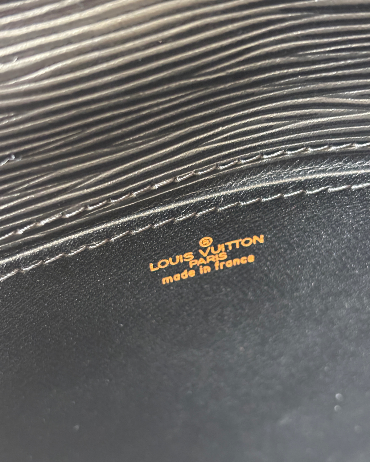 Louis Vuitton Black Epi Lena Clutch - FULL SET (1996)