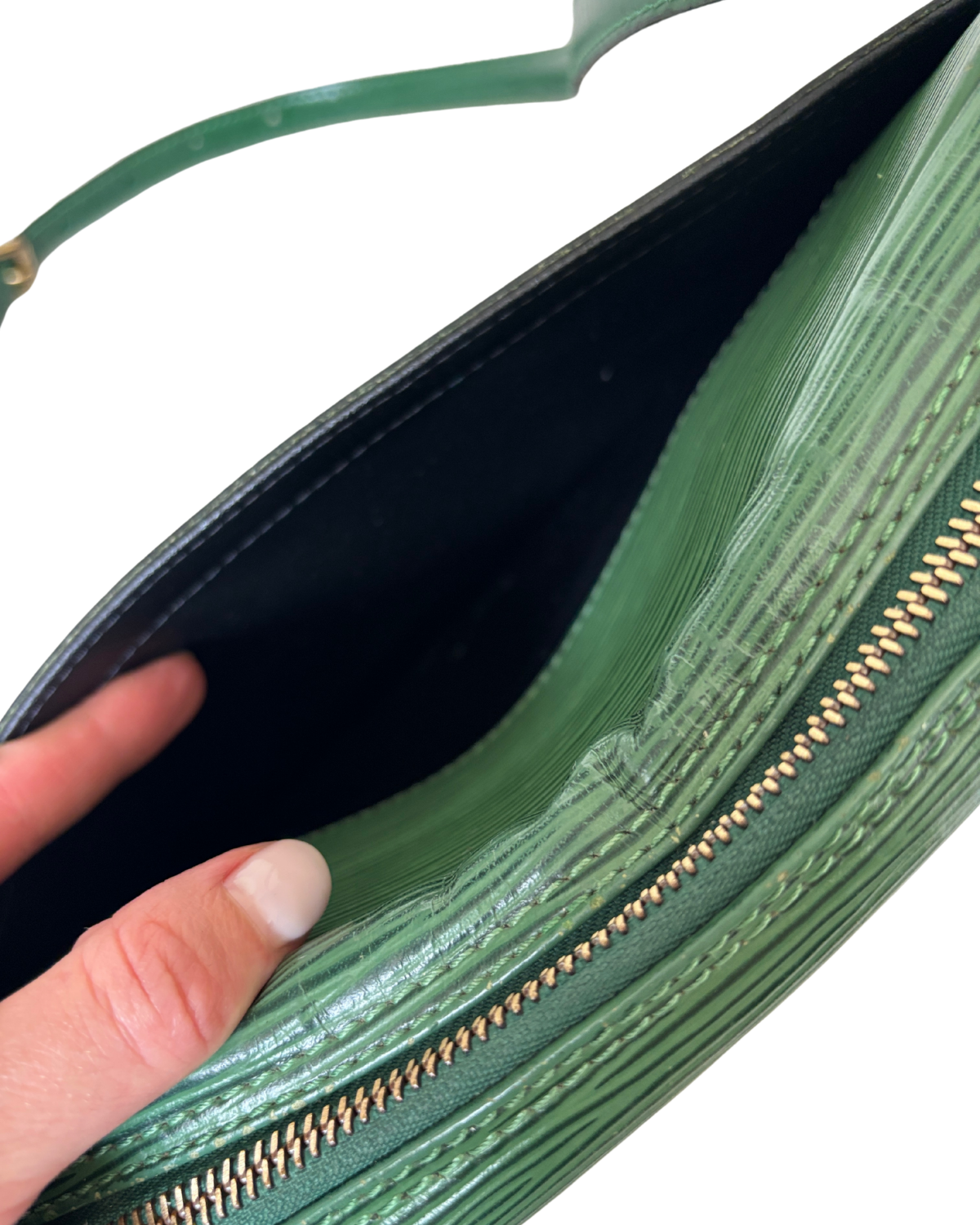 Vintage Louis Vuitton Green Epi Jeune Fille MM (1995)