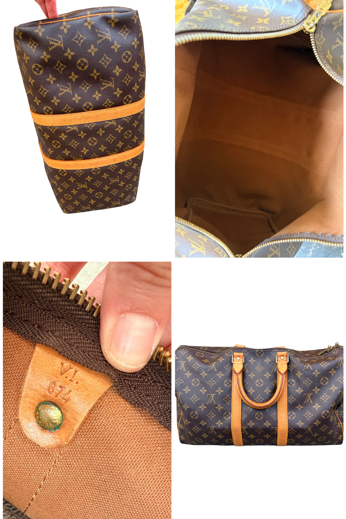 Louis Vuitton Monogram Keepall 45 Travel Bag (1987)