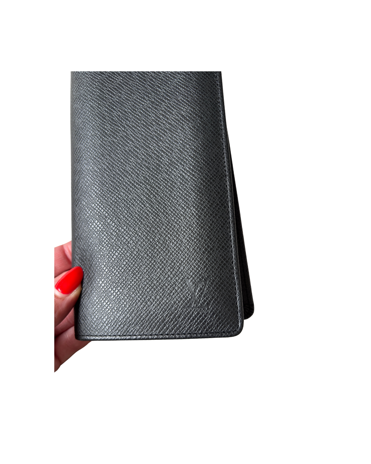 Louis Vuitton Brazza Wallet in Black Taïga Leather (2008)