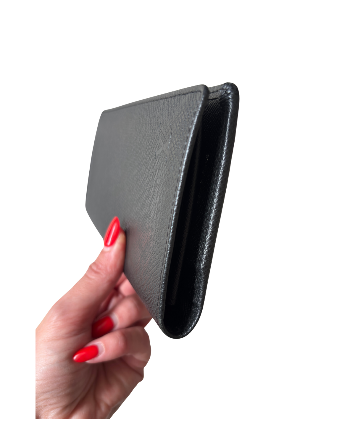 Louis Vuitton Brazza Wallet in Black Taïga Leather (2008)