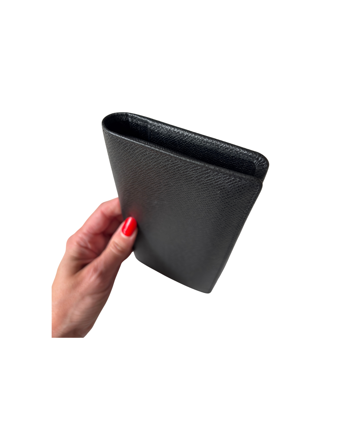 Louis Vuitton Brazza Wallet in Black Taïga Leather (2008)
