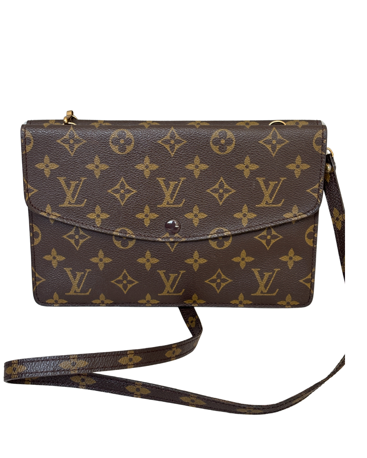 Louis Vuitton Monogram Vintage Double Sided Pochette Shoulder Bag