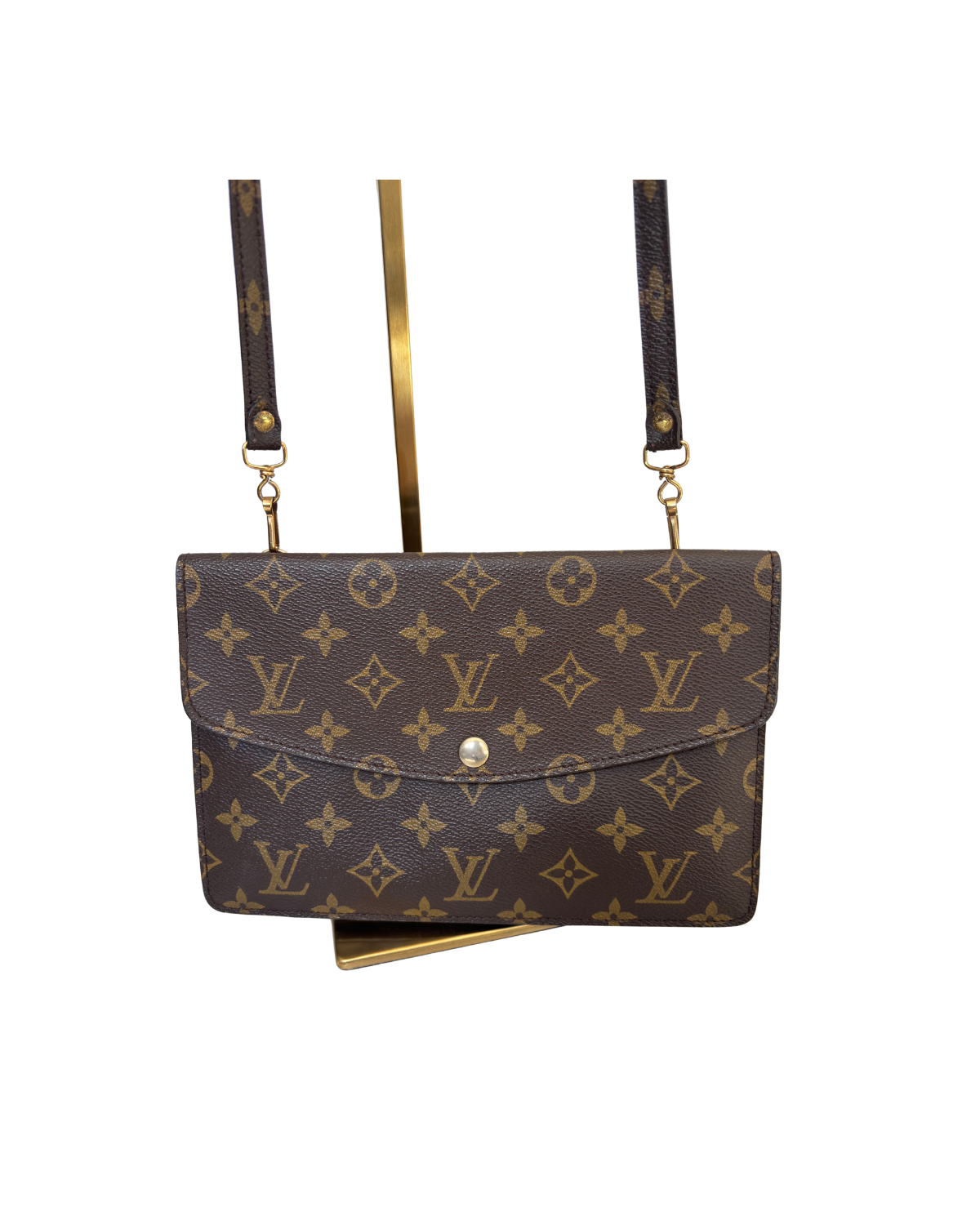 Louis Vuitton Monogram Vintage Double Sided Pochette Shoulder Bag