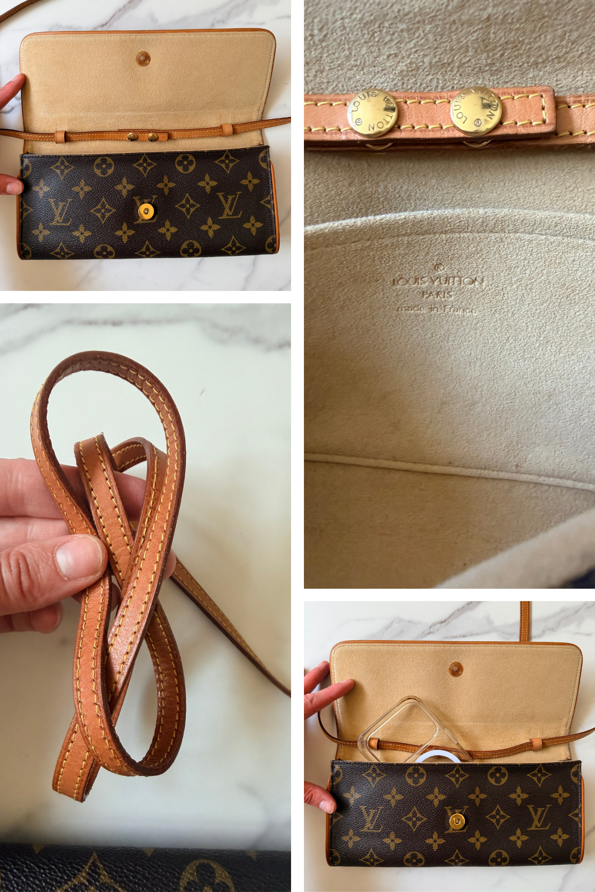 Louis Vuitton Monogram Pochette Twin GM (1999)