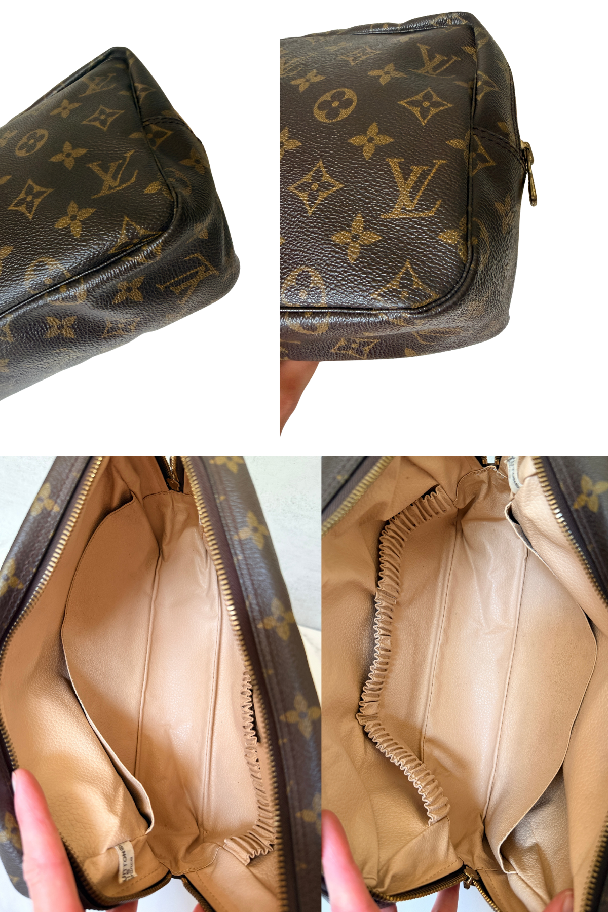 Louis Vuitton Monogram Trousse 28 Pouch (1990)