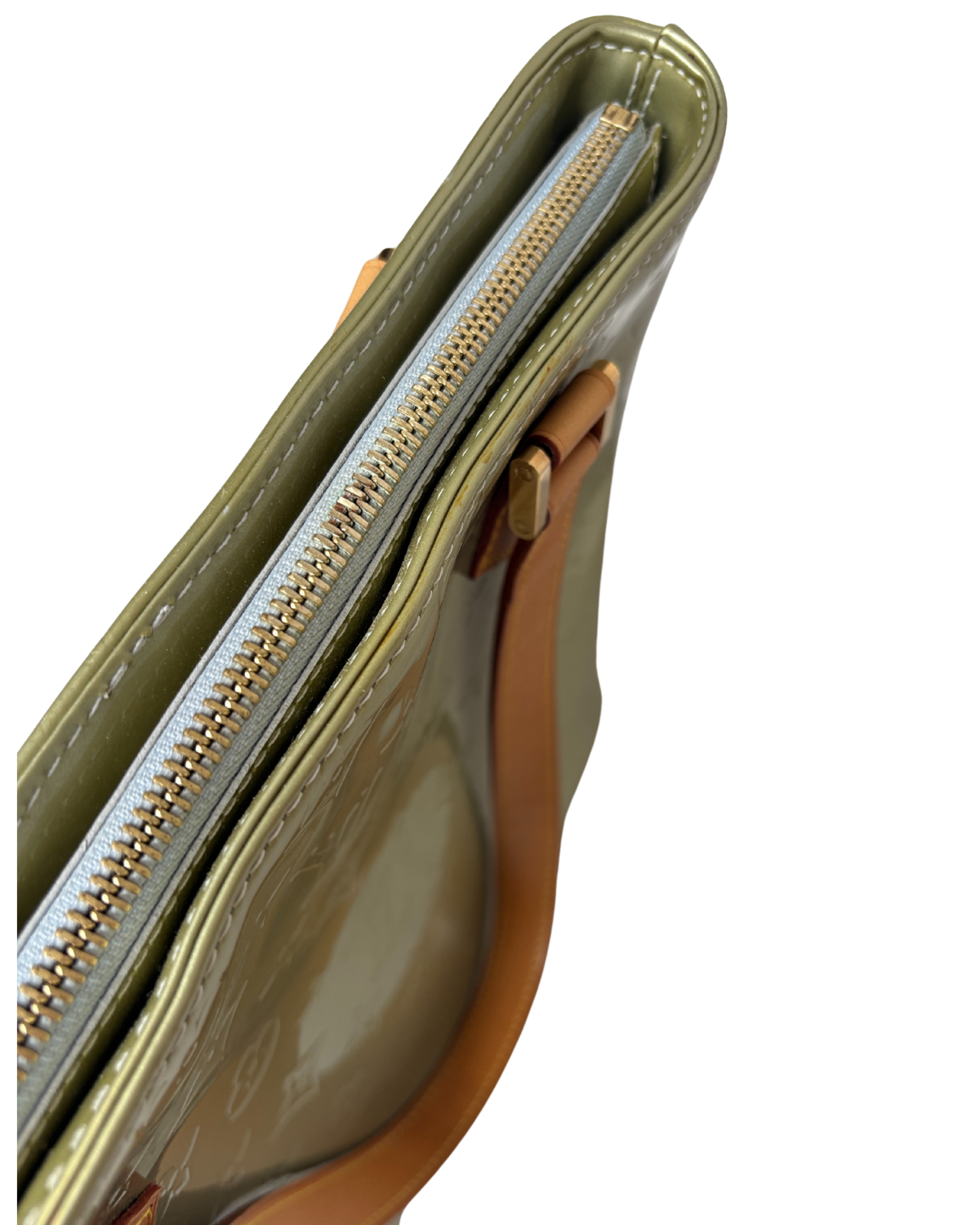 Louis Vuitton Light Green Vernis Houston Handbag