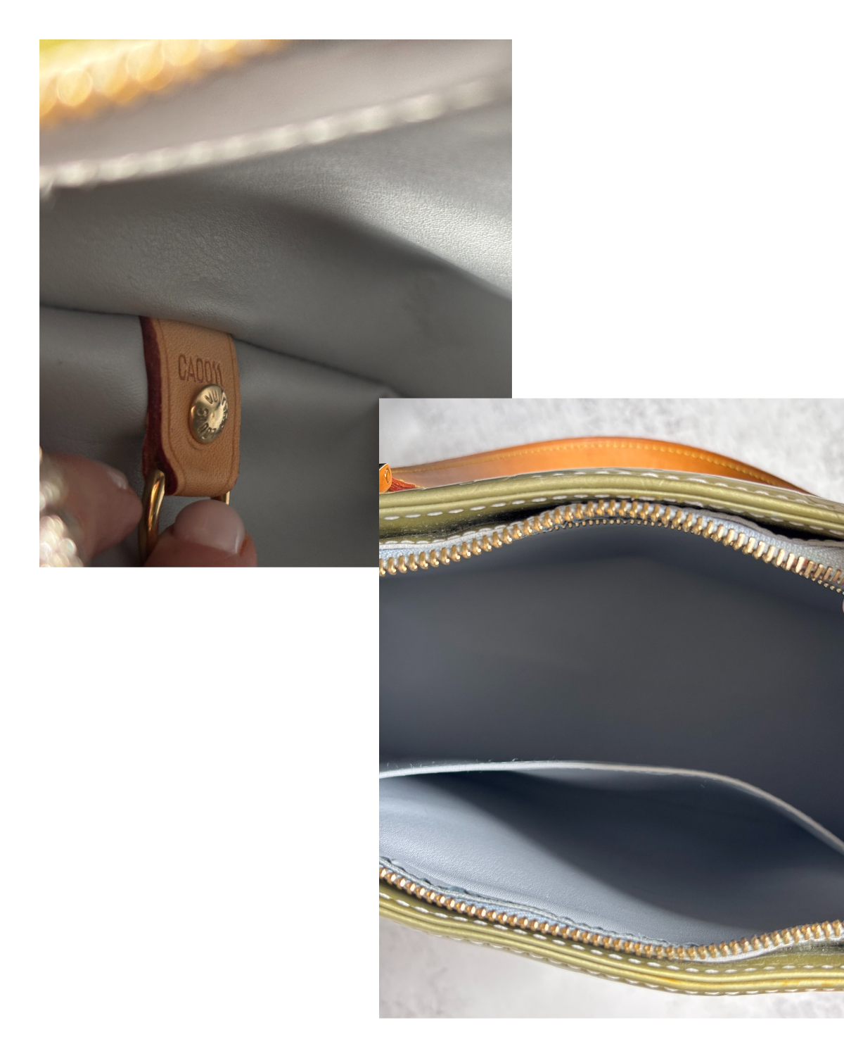 Louis Vuitton Light Green Vernis Houston Handbag