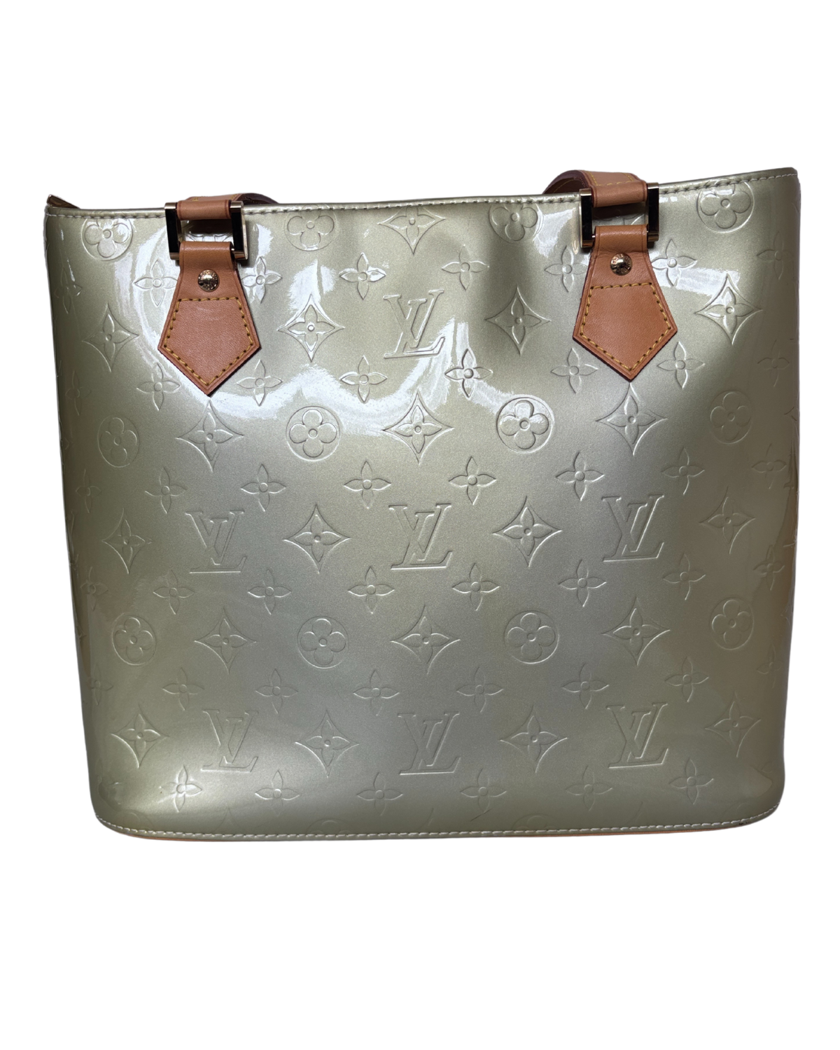 Louis Vuitton Light Green Vernis Houston Handbag