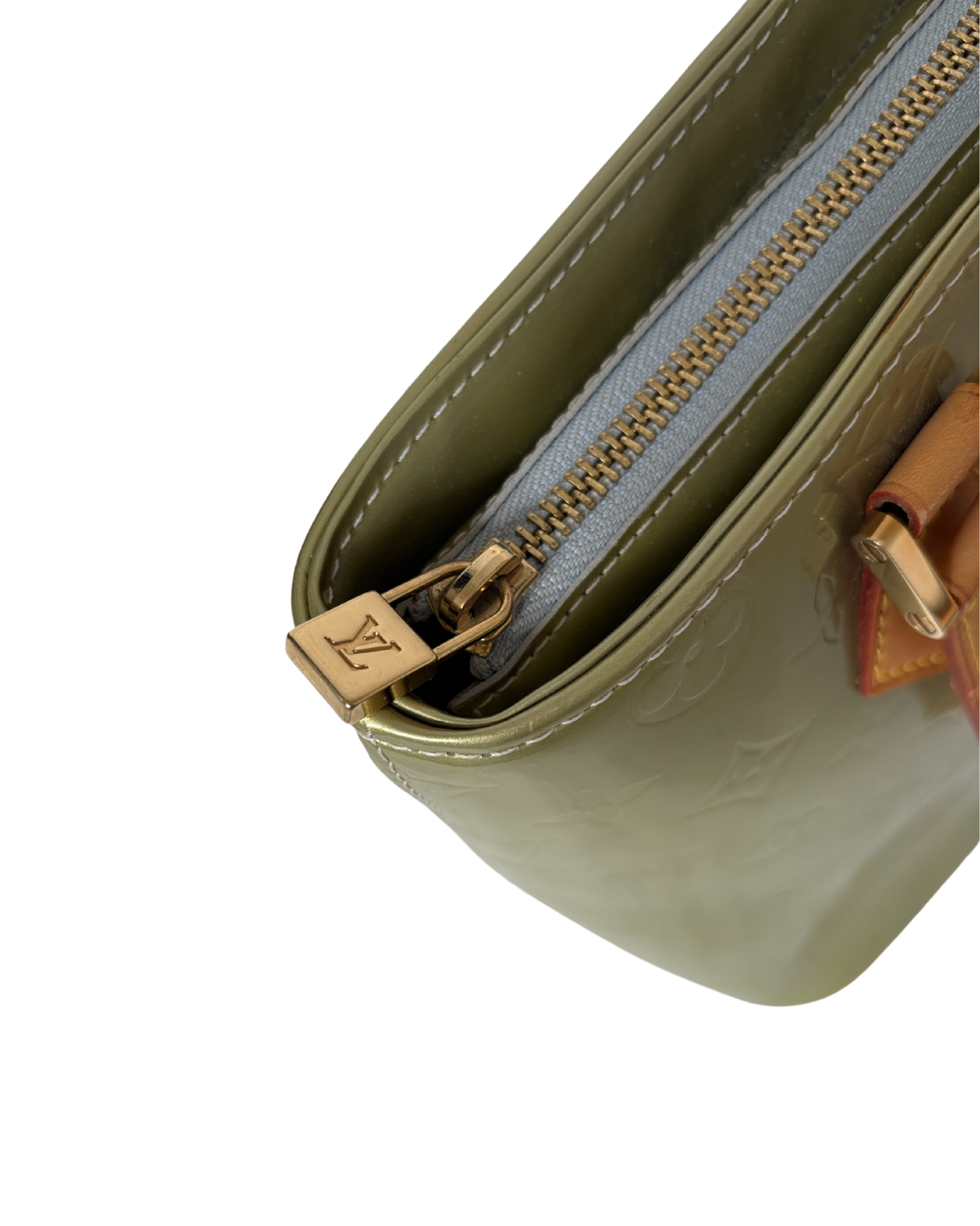 Louis Vuitton Light Green Vernis Houston Handbag