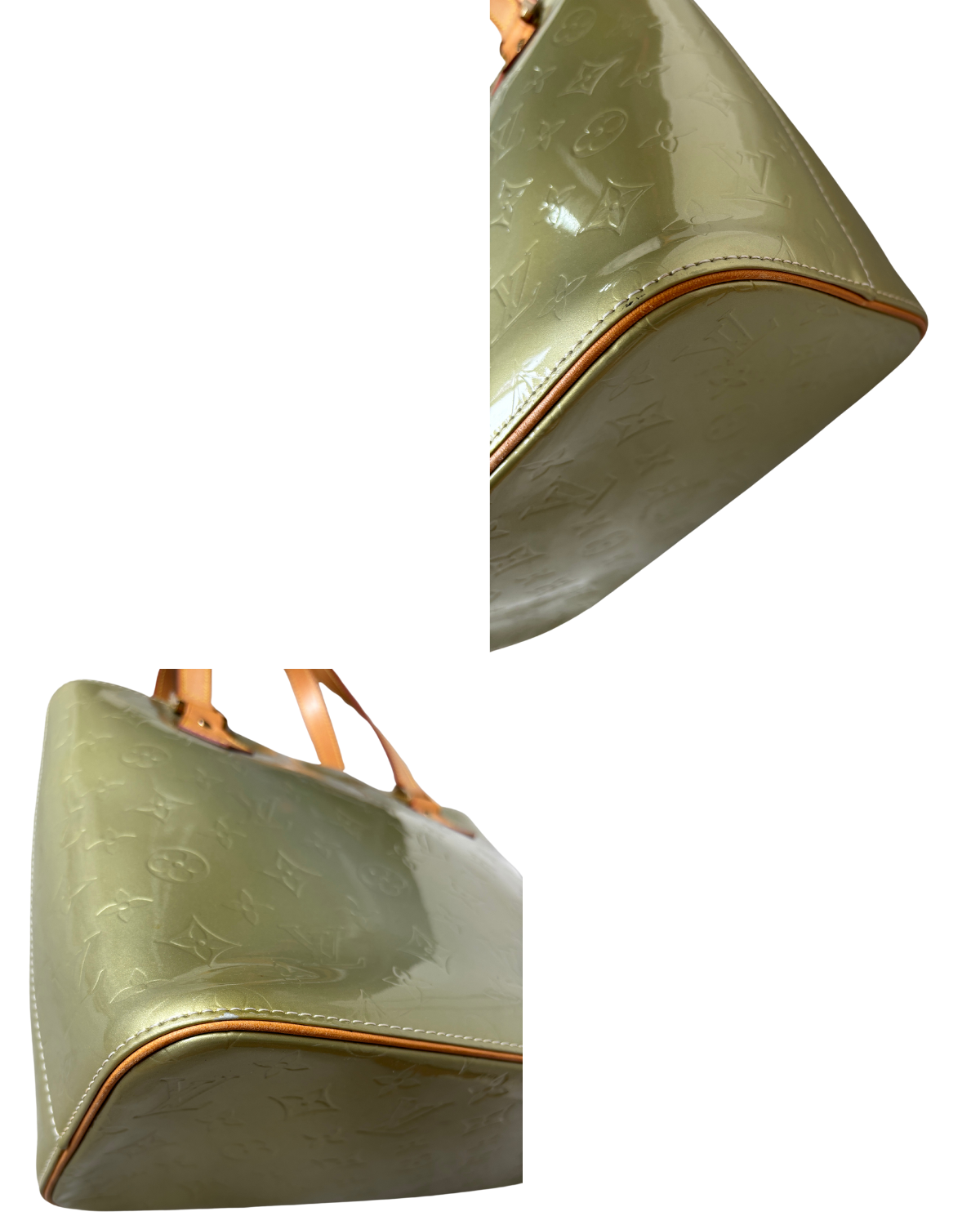 Louis Vuitton Light Green Vernis Houston Handbag