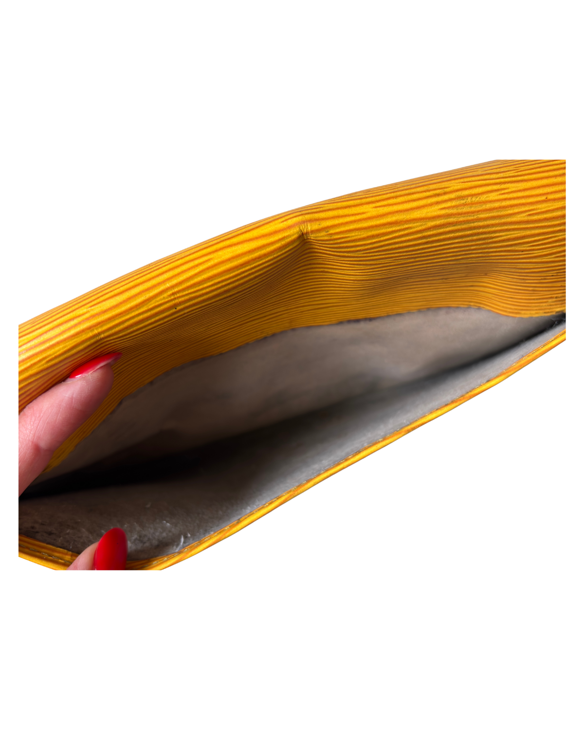 Louis Vuitton Art Déco Yellow Epi GM Clutch