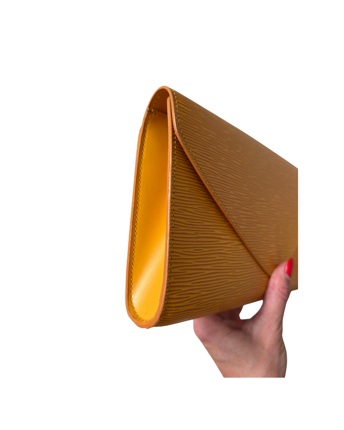 Louis Vuitton Art Déco Yellow Epi GM Clutch