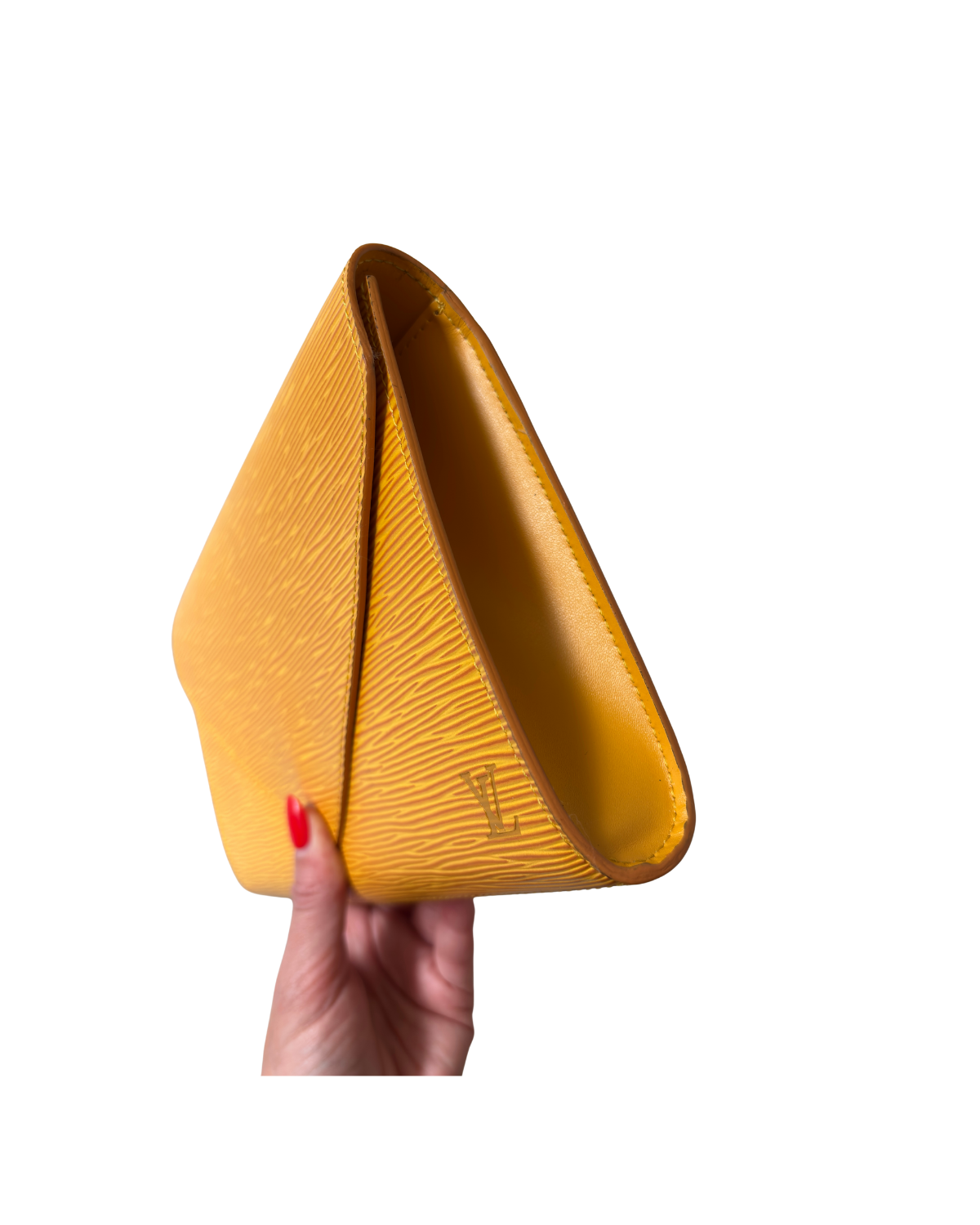 Louis Vuitton Art Déco Yellow Epi GM Clutch