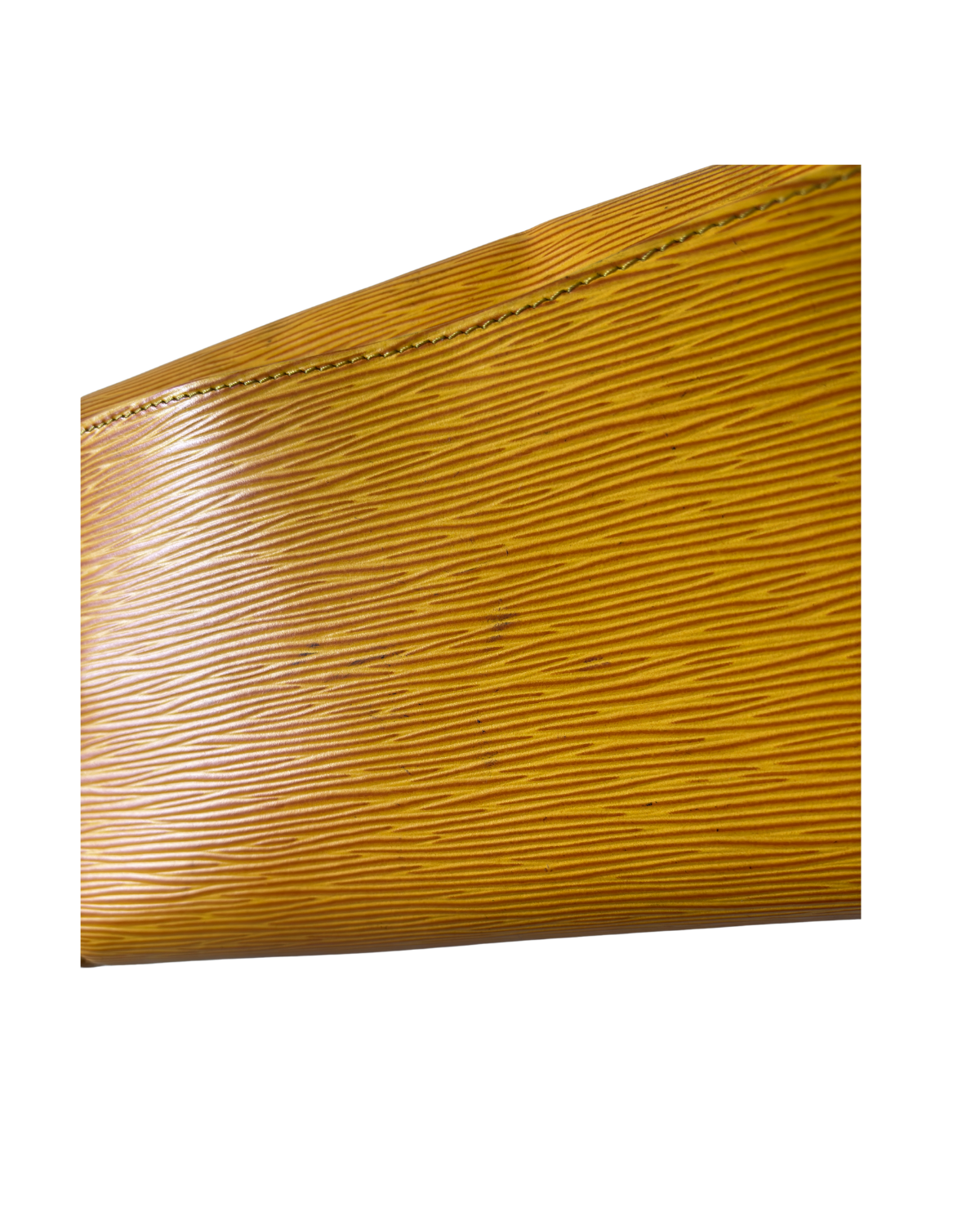 Louis Vuitton Art Déco Yellow Epi GM Clutch