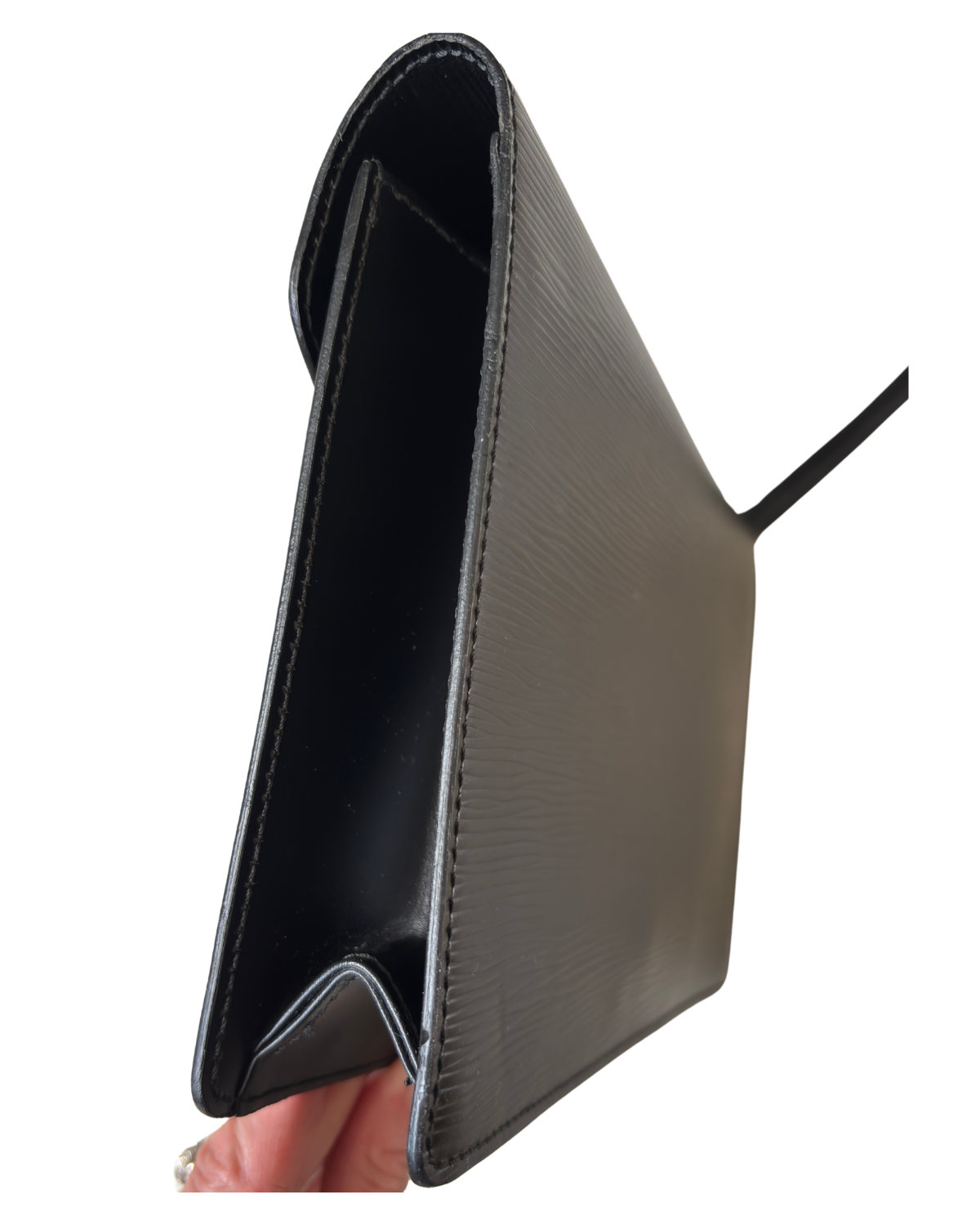 Louis Vuitton Black Epi Sellier Dragonne Clutch